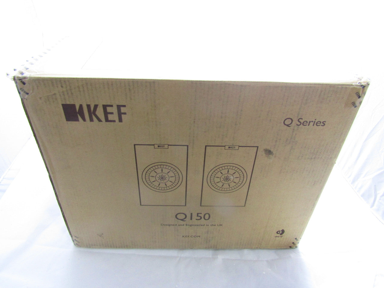 KEF Q150 Bookshelf Speakers Pair, Walnut