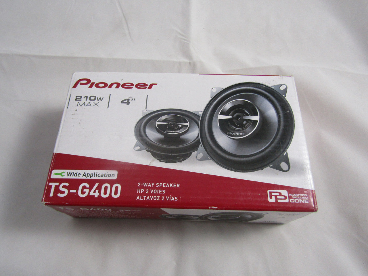 Pioneer TS-G400 G-Series 4" 2-Way Car Speakers with IMPP Composite Cones (Pair) - Dark Gray LN