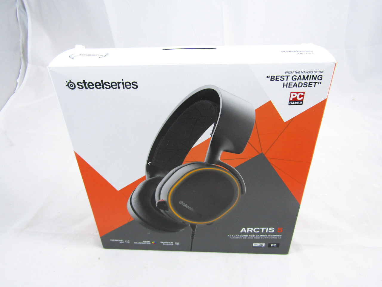 SteelSeries Arctis 5 - RGB Illuminated Gaming Headset with DTS Headphone:X v2.0 Surround - For PC and PlayStation 4 - Black LN