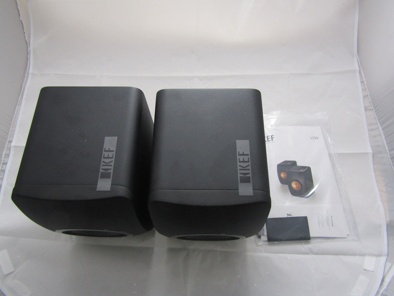 KEF - LS50 5-1/4" 2-Way Studio Monitors (Pair) - Matte Black LN