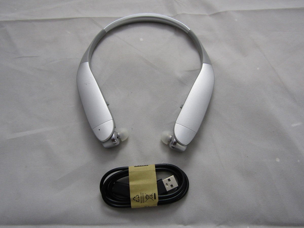 Insignia Wireless In-Ear Behind-the-Neck Noise Canceling Headphones NS-CAHBTEBNC Silver