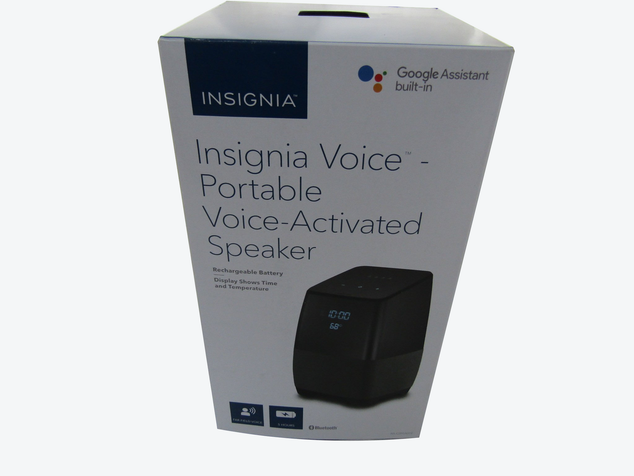 Insignia NS-CSPGASP2 Voice Smart Portable Bluetooth Speaker with the Google Assistant built in - Gray/Black LN