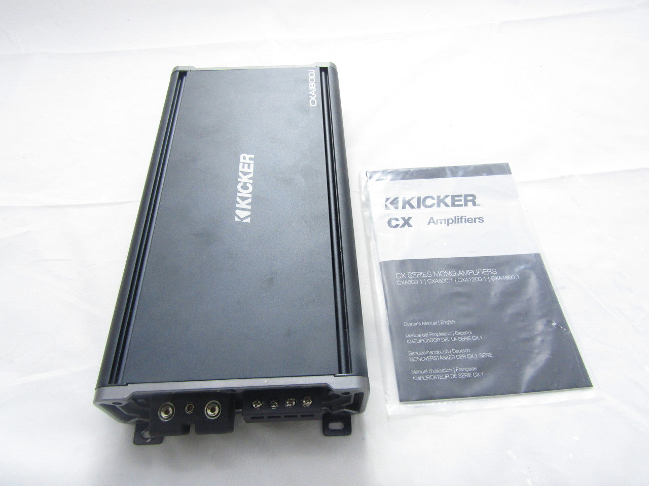 Kicker CX Series CX1800.1 1800W Mono Class D Mosfet Full-Range Car Amplifier LN