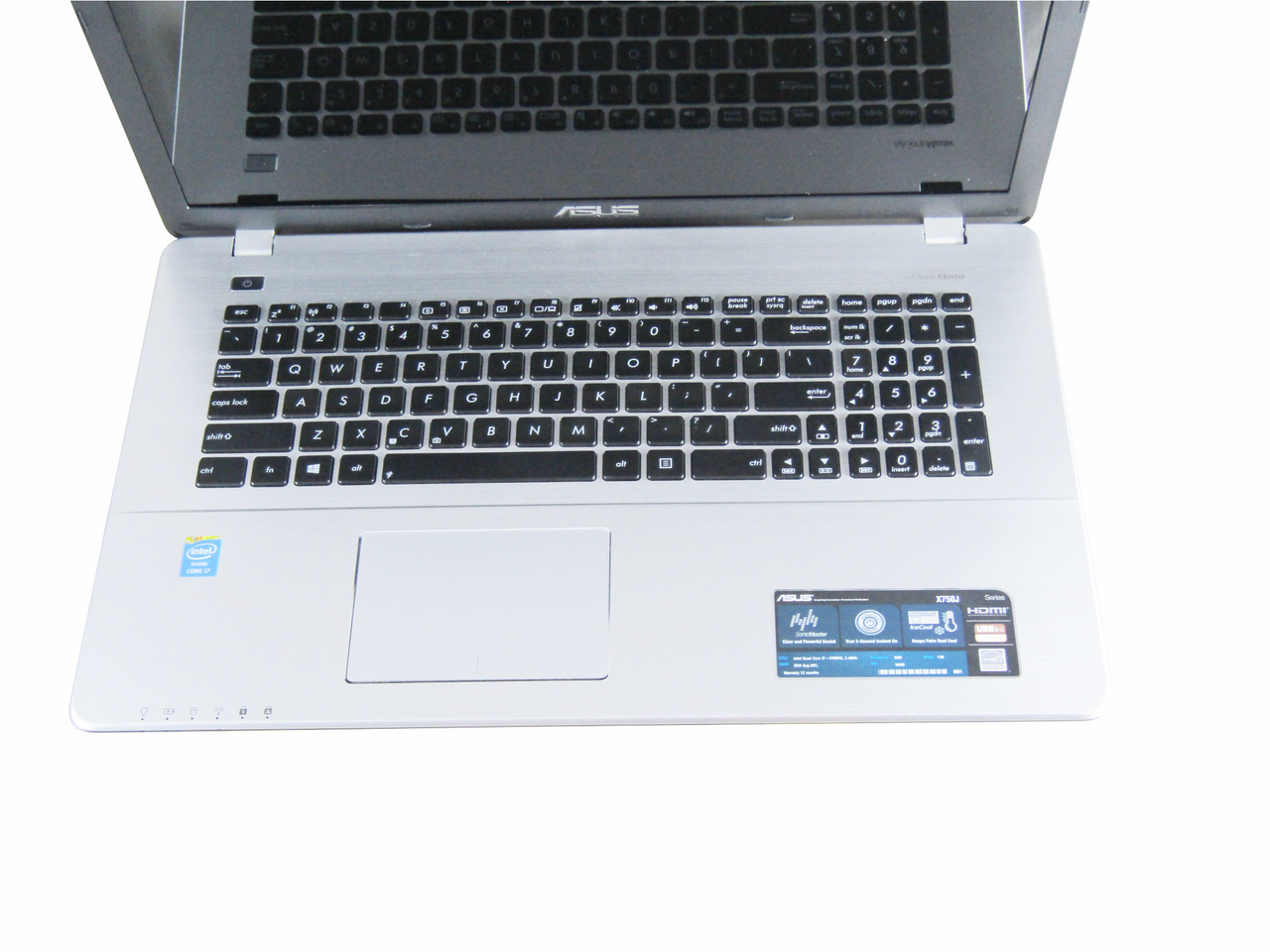 ASUS X750JA-DB71 17.3" Laptop Intel Core i7 4th Gen 4700HQ 8 GB Memory 512GB SSD Windows 10 VG
