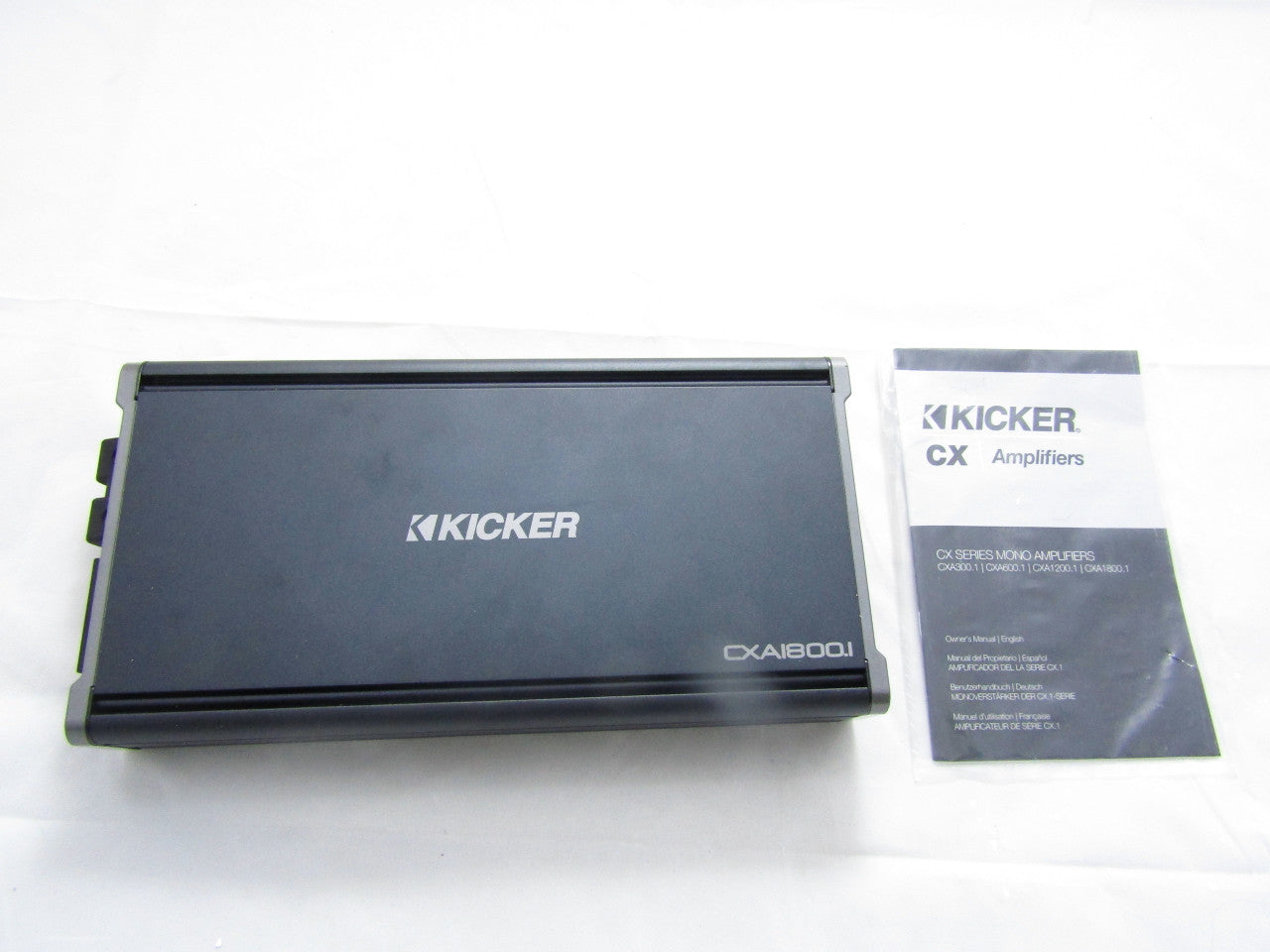 Kicker CX Series CX1800.1 1800W Mono Class D Mosfet Full-Range Car Amplifier LN