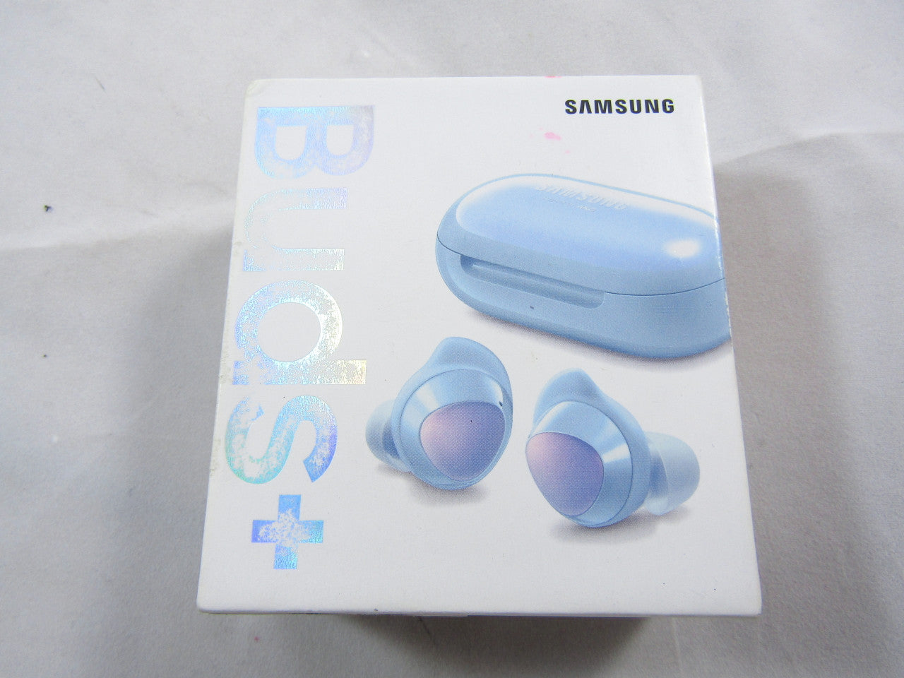 Samsung Galaxy Buds+ Plus, True Wireless Earbuds (Wireless Charging Case included), Cloud Blue – US Version LN