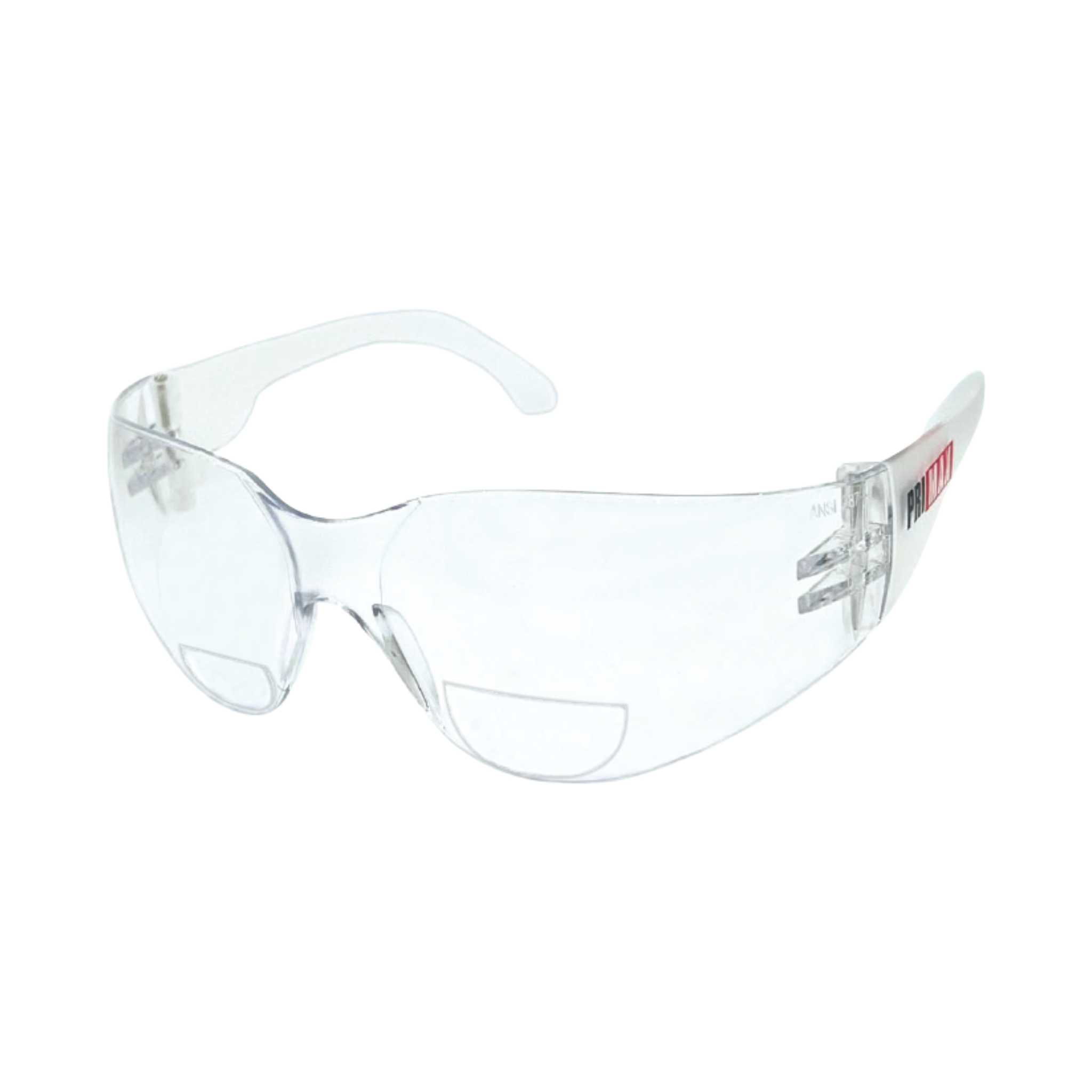 Rimless Safety Readers With Clear Temple, Clear Lens and Anti-Scratch Coating - +2.5 Diopter <br> SG10/2.5