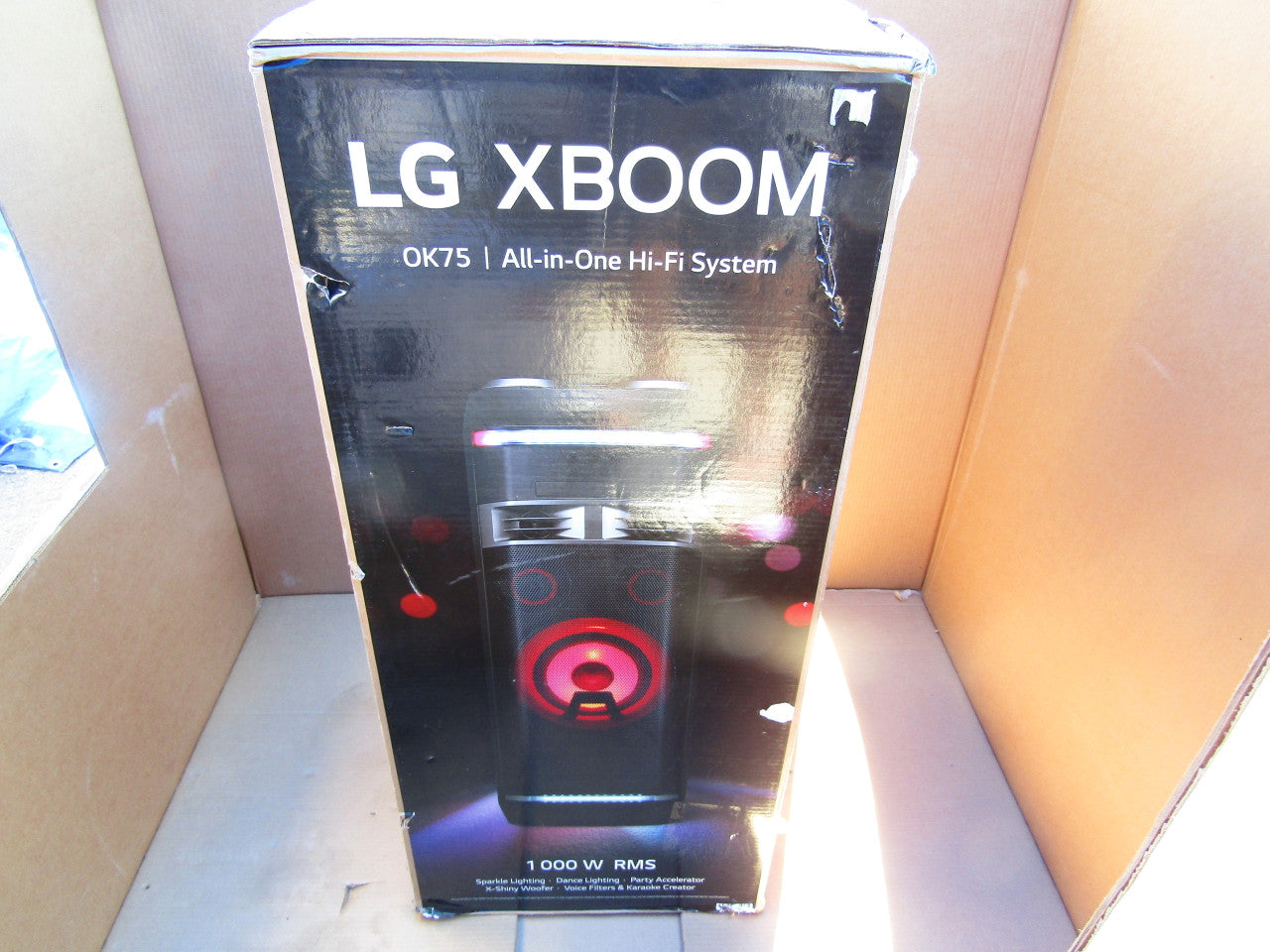 LG Electronics OK75 1000W Entertainment System w/ Karaoke With DJ Effects LN