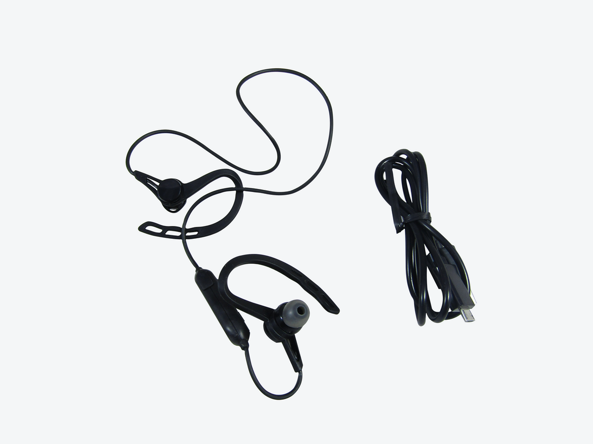 JVC HAECX20B Sports Clip Inner Ear Headphones, Black