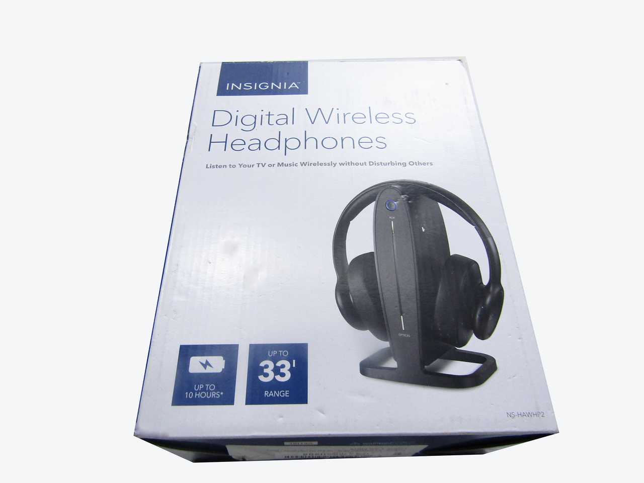 Insignia - NS-HAWHP2 RF Wireless Over-The-Ear Headphones  Black LN