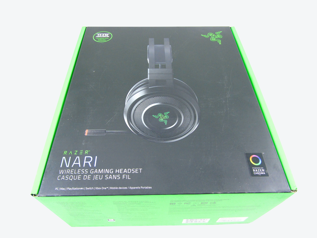 Razer Nari Wireless 7.1 Surround Sound Gaming Headset Black LN