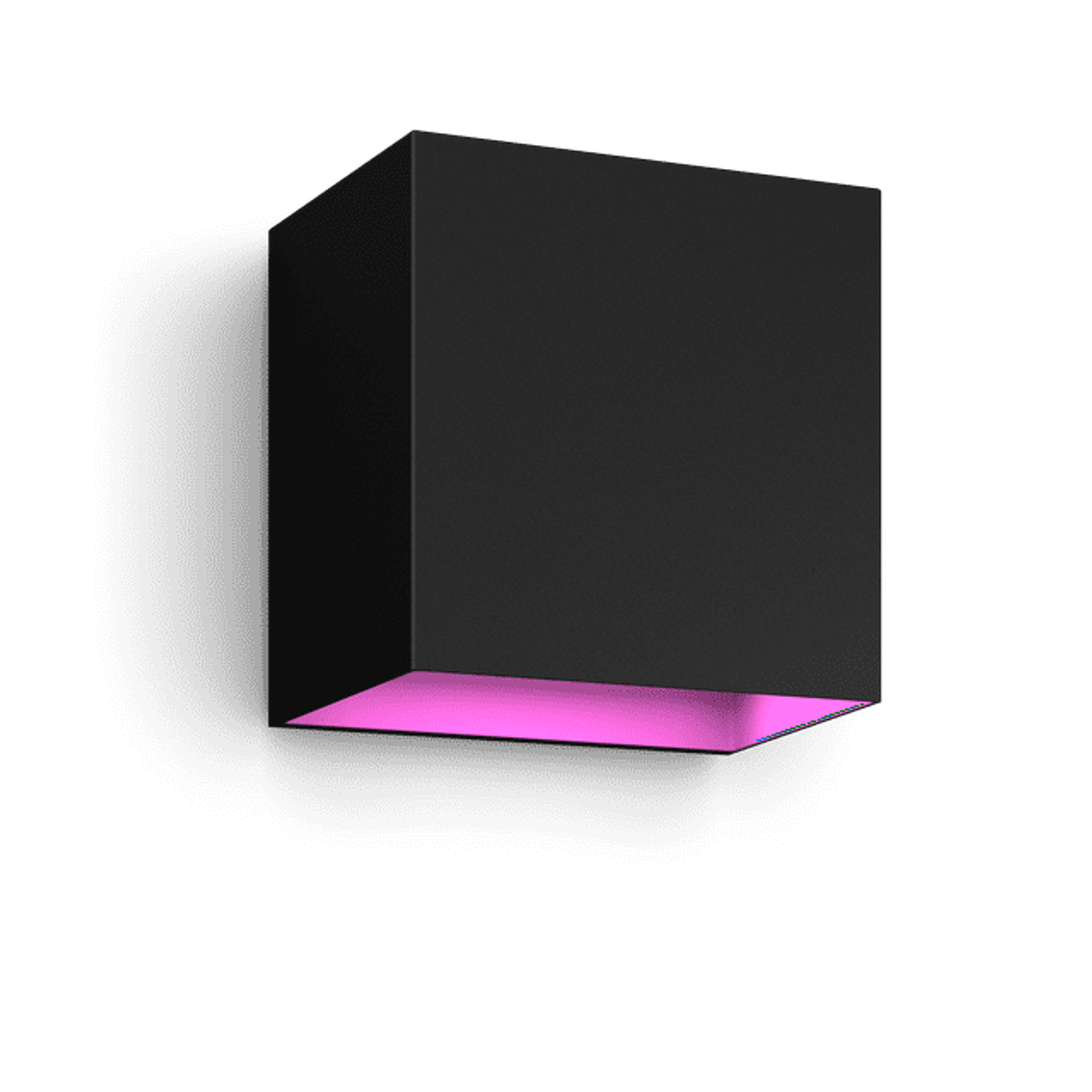 Philips White and Color Ambiance Resonate Wall Lantern, Black