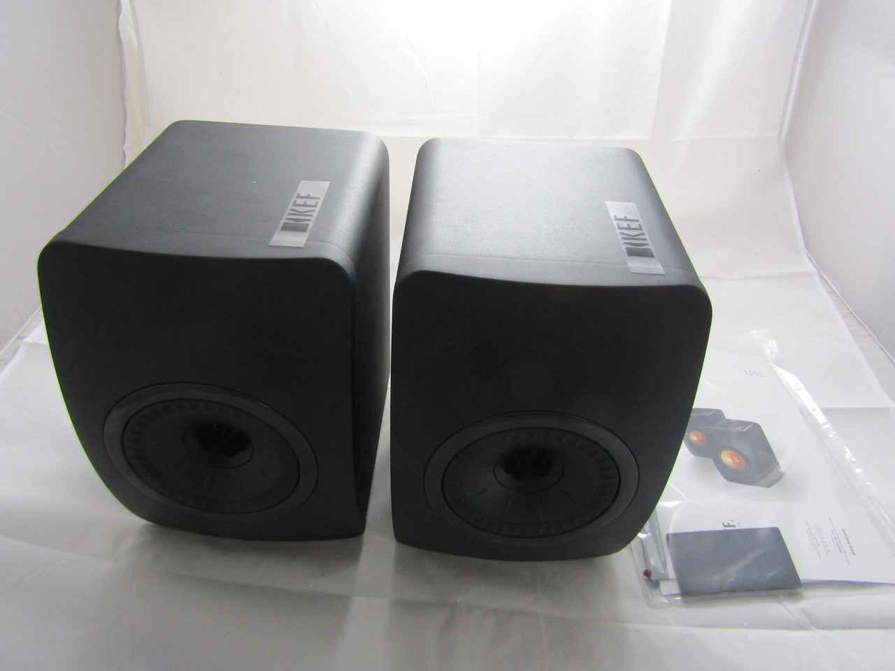 KEF - LS50 5-1/4" 2-Way Studio Monitors (Pair) - Matte Black LN