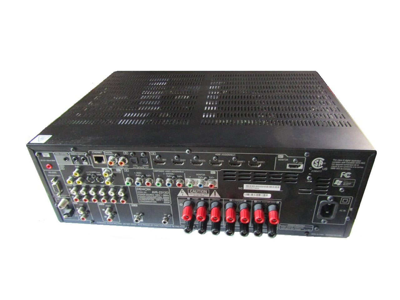 Denon AVR-2312CI 7.2-Channel Integrated Network A/V Receiver Black VG