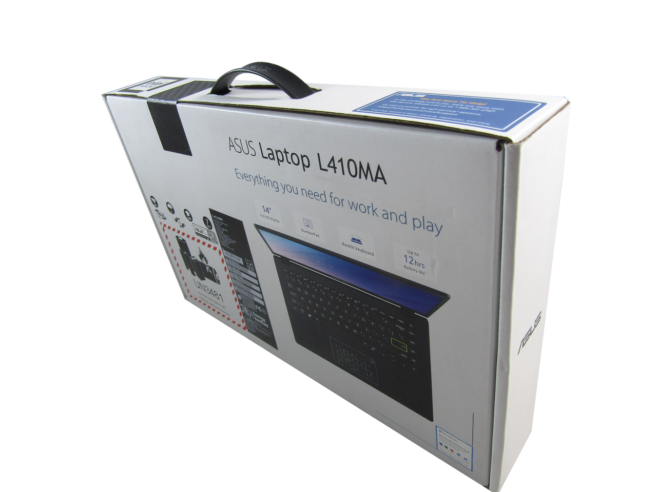 ASUS L410 L410MADB02 14" Notebook HD 1920 x 1080 intel Celeron N4020 1.10 GHz 4 GB RAM 64 GB Flash Memory