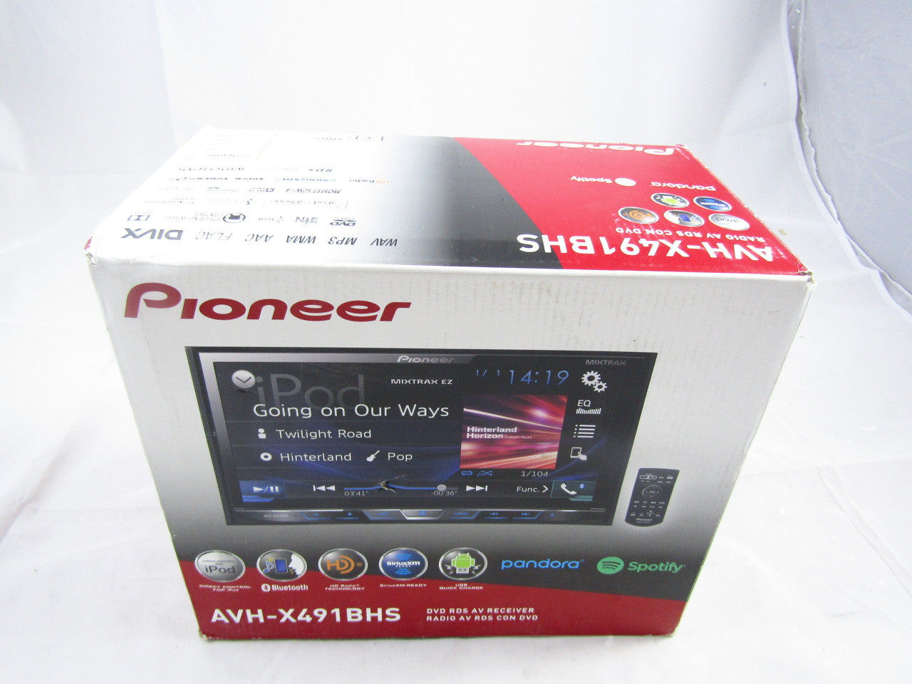 Pioneer AVH-X491BHS 7" DVD Receiver with Bluetooth and HD Radio BN