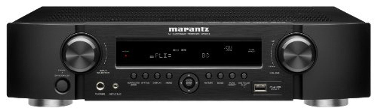 Marantz NR1602 Home theater receiver with 3D-ready HDMI switching and Apple AirPlay VG