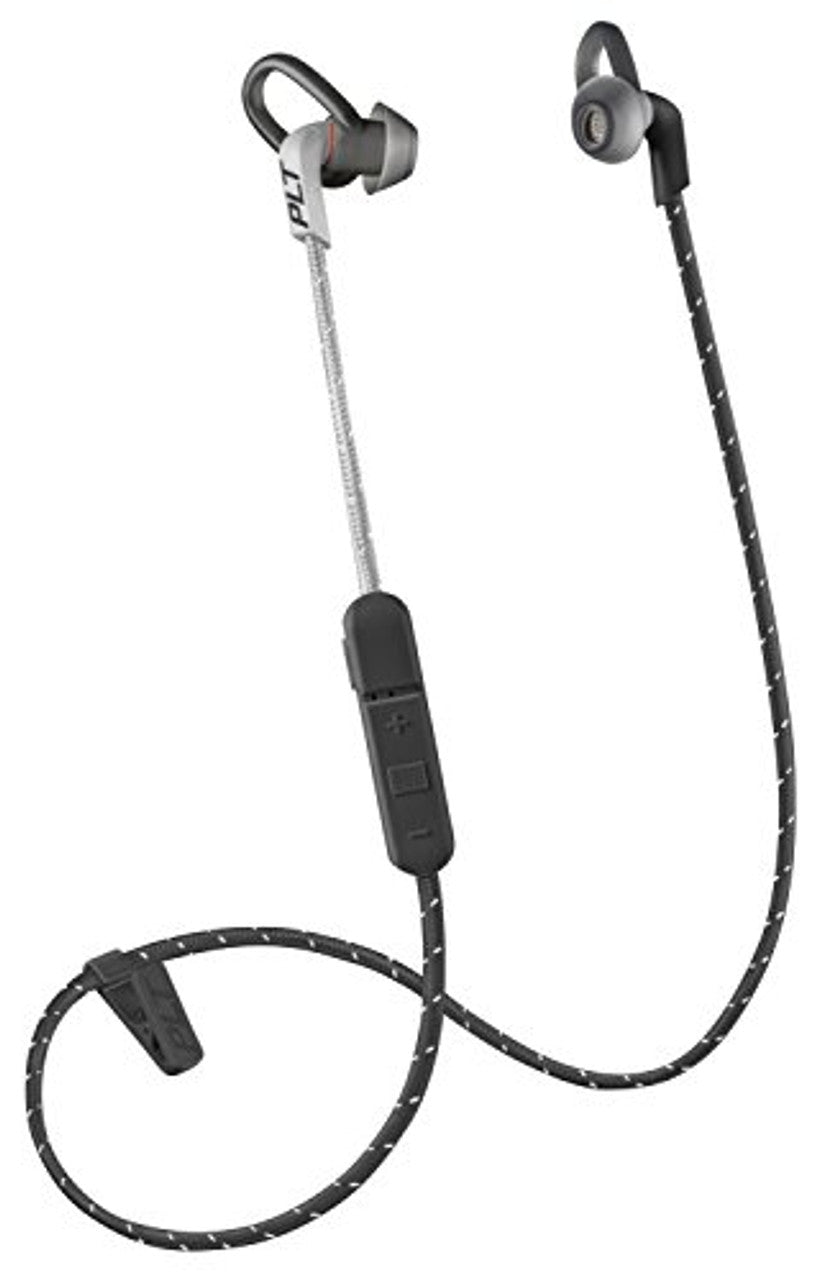 Plantronics BackBeat FIT 305 Sweatproof Sport Earbuds, Wireless Headphones, Black/Grey VG