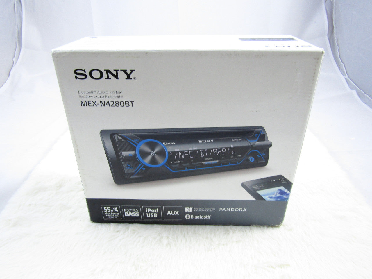 Sony MEXN4280BT in-Dash CD/DM Receiver - Built-in Bluetooth with Detachable Faceplate LN