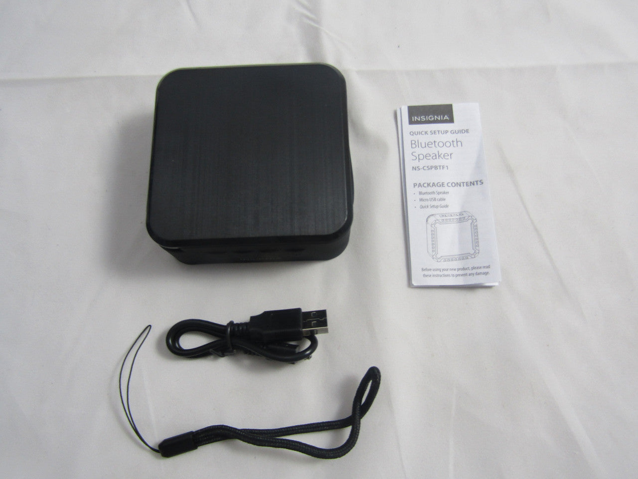 Insignia NS-CSPBTF1 Portable Bluetooth Wireless Speaker - Black LN