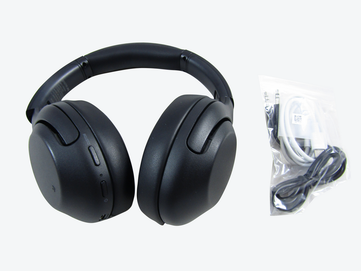 Sony Noise Cancelling Headphones WHXB900N: Wireless Bluetooth Over The Ear Headset with Mic for Phone-Call and Alexa Voice Control - Black VG