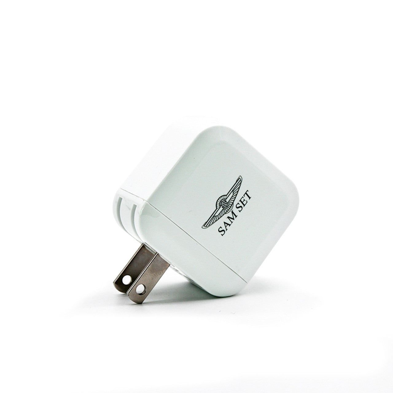 Sam Set USB Wall Charger, Foldable Charger Adapter, 2.4Amp Dual Port Quick Charger Plug Cube Replacement for Phone 12/12Pro/11/11Pro Max/X/XS/XR/8/7/6S Plus, Samsung Galaxy S10/S9/S8 Edge, LG, HTC, Kindle