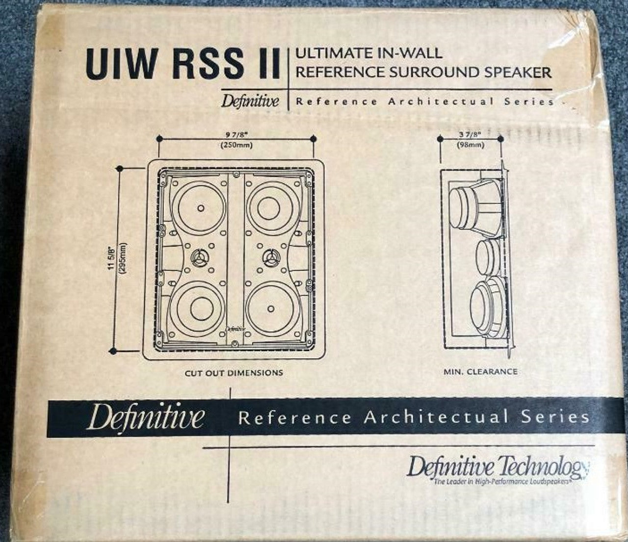 Definitive Technology UIW RSS II: Reference In-Ceiling/In-Wall Bipolar Loudspeaker