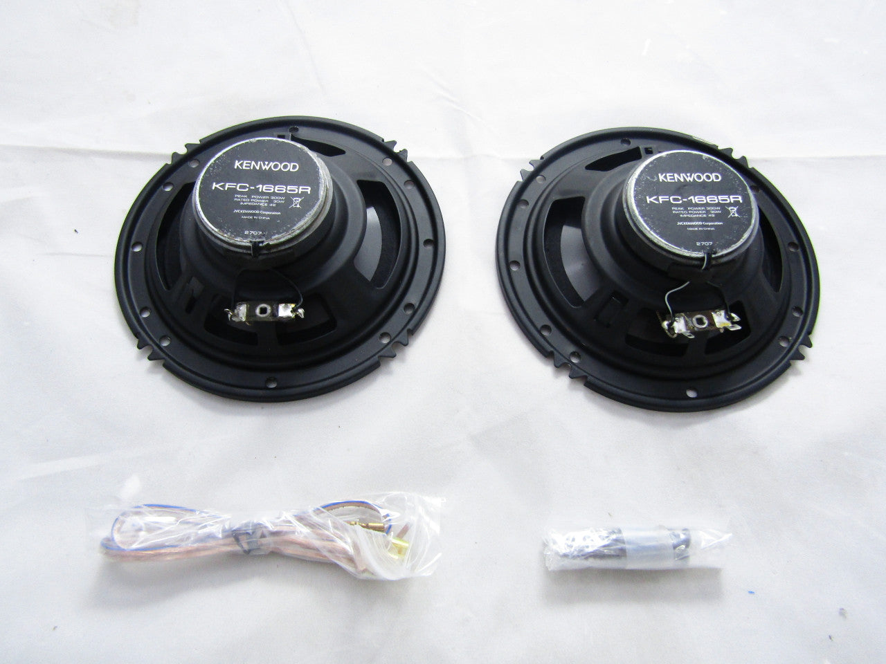 Kenwood KFC-1665R 6.5" 2-Way Road Series Coaxial Car Speakers VG