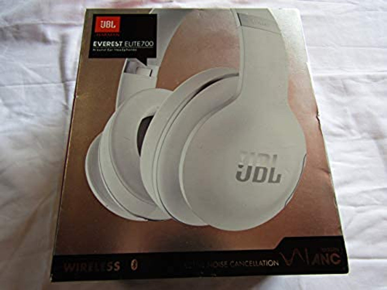 JBL Everest Elite 700 NXTGen Noise-Canceling Bluetooth Around-Ear Headphones (White) VG
