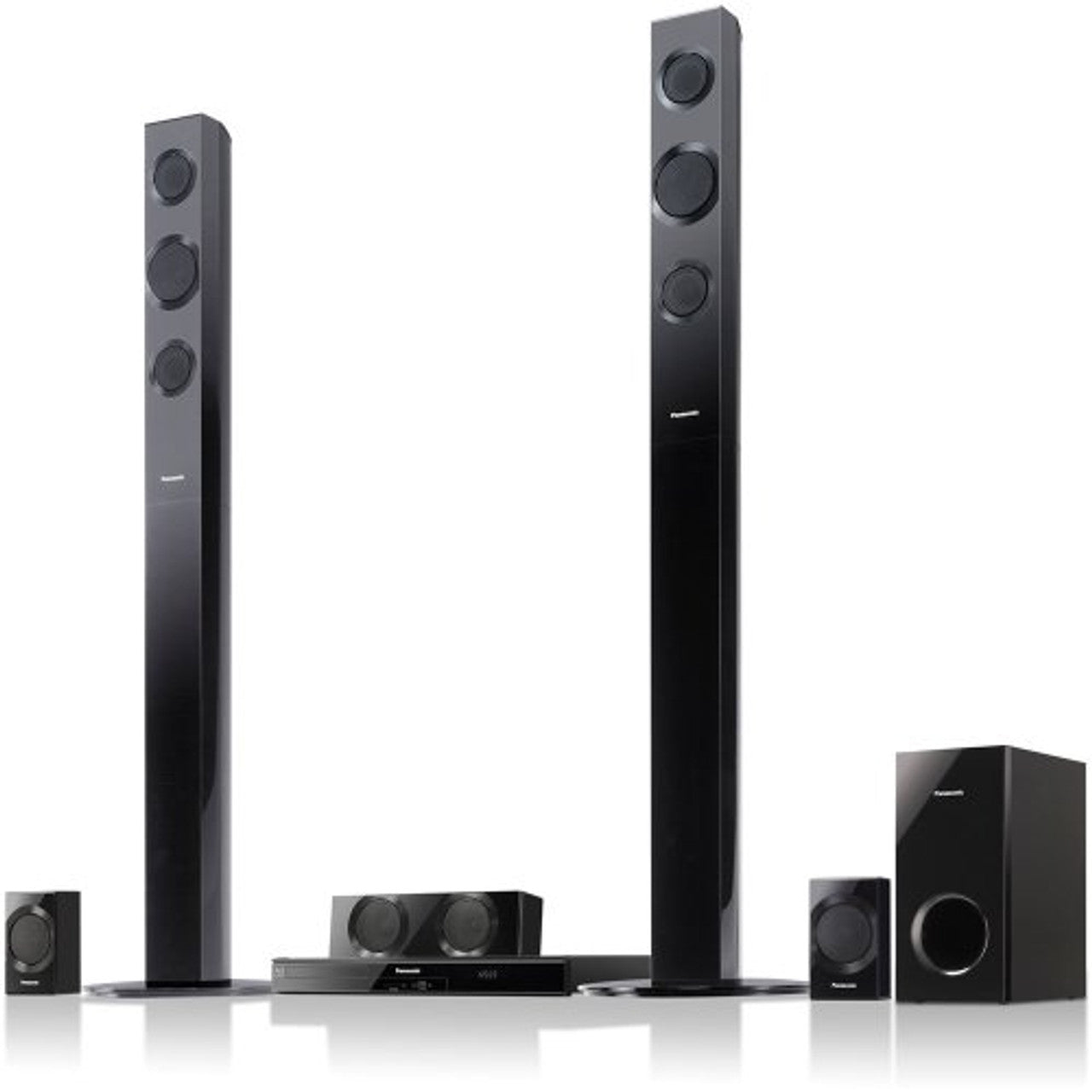 Panasonic SC-BTT195 Energy Star 5.1-Channel 1000-Watt Full HD 3D Blu-Ray Home Theater System with Tall Boy Speakers VG