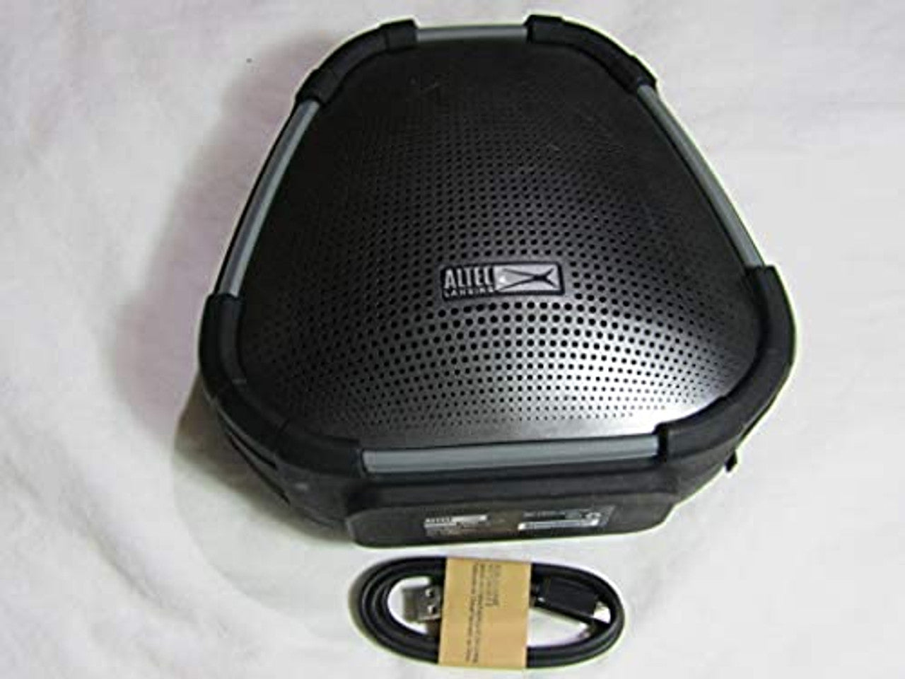 Altec Lansing VersA Smart Portable Bluetooth Speaker with Amazon Alexa Voice Assistant, Black and Silver VG