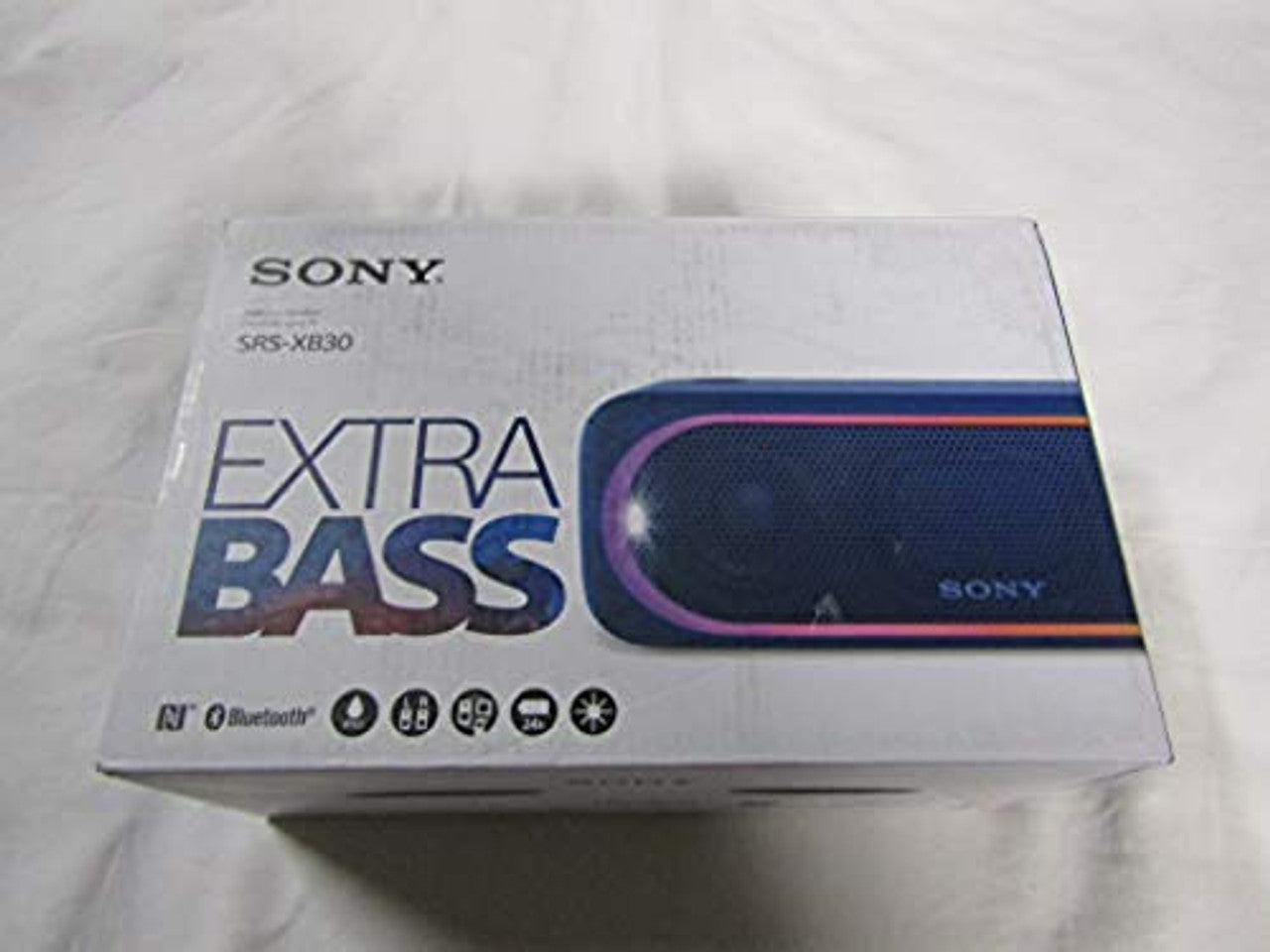 Sony SRSXB30/BLUE Portable Wireless Speaker with Bluetooth, Blue