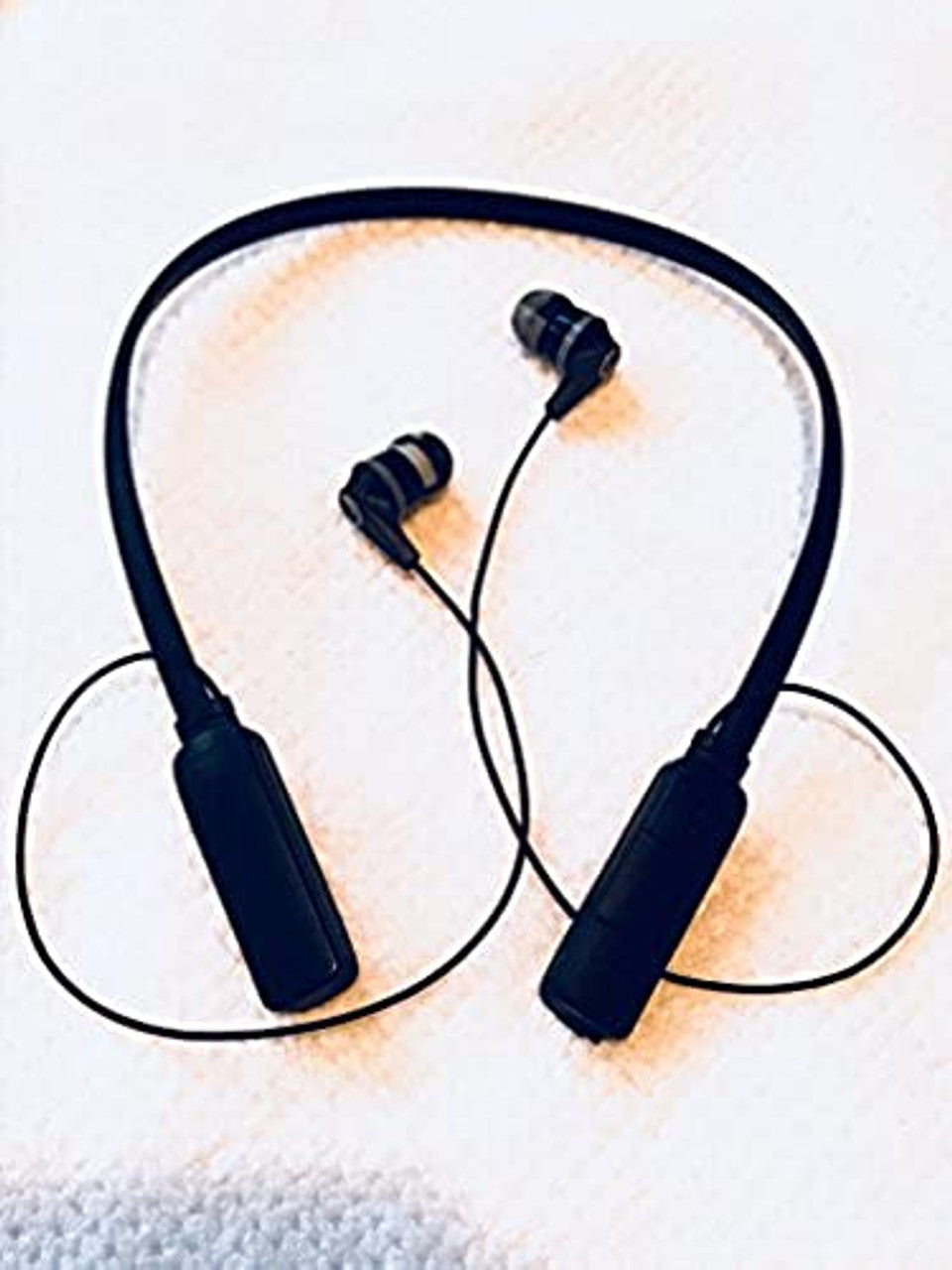 Skullcandy s2ikw Ink'd Bluetooth Wireless Earbuds with Microphone, Noise Isolating Supreme Sound, 8-Hour Rechargeable Battery, Lightweight with Flexible Collar, Black VG