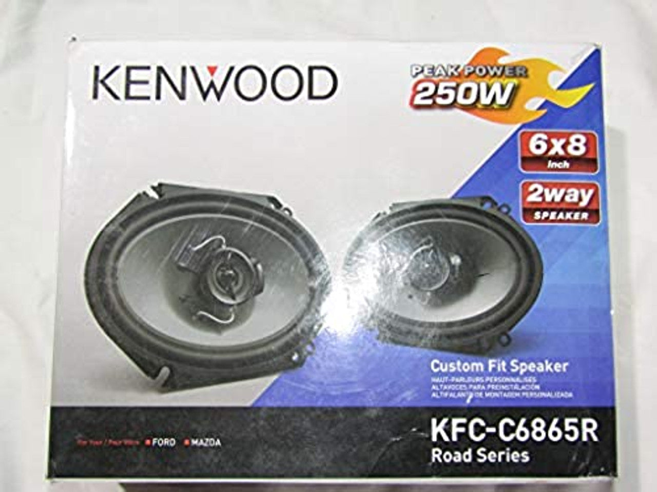 Kenwood KFC-C6865R 250w Road Series 6x8 2-Way Custom Car Stereo Speakers