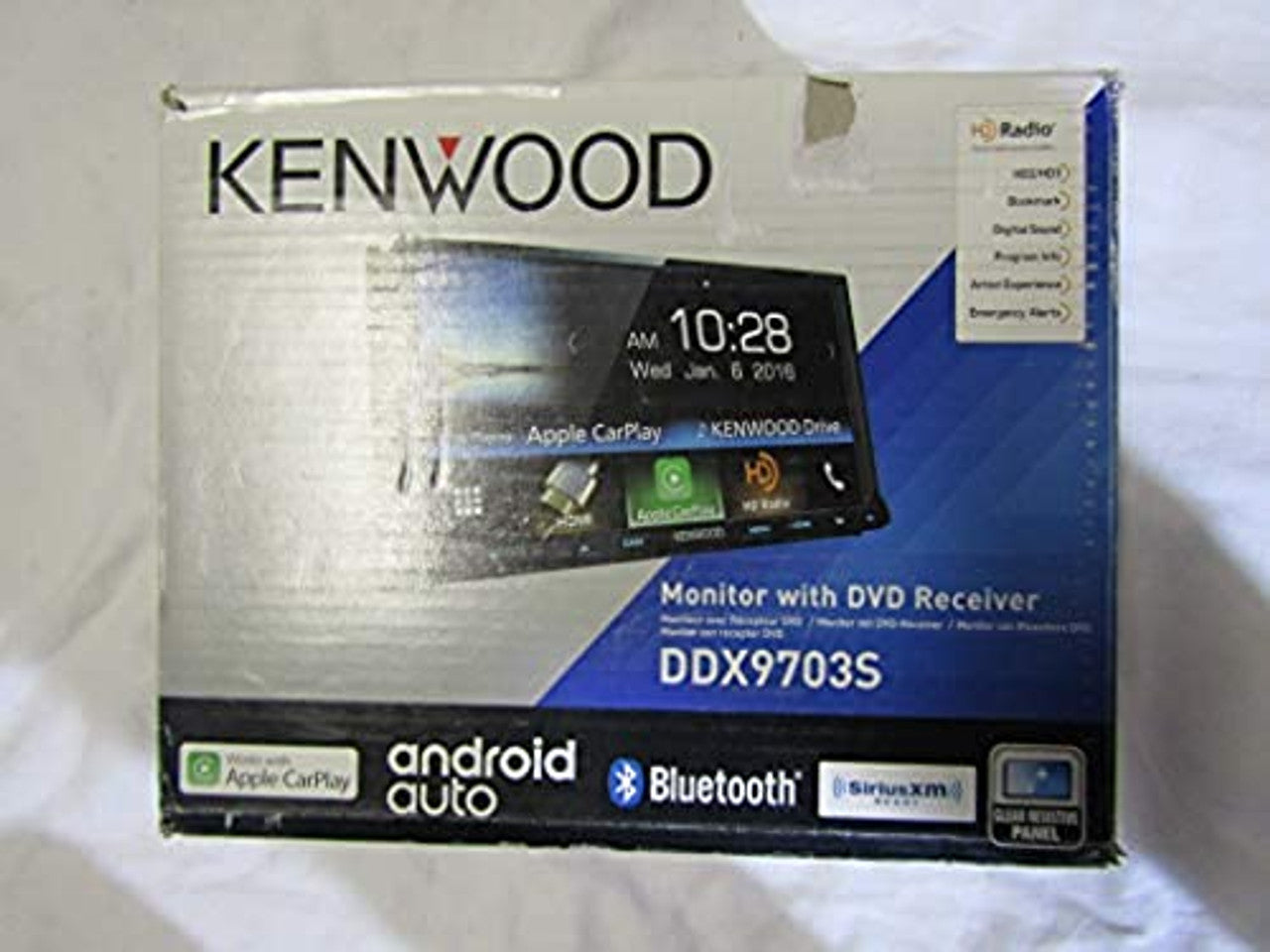 Kenwood DDX9703S 2-DIN in-Dash DVD/CD/AM/FM Car Stereo w/ 6.95" Touch Screen VG2