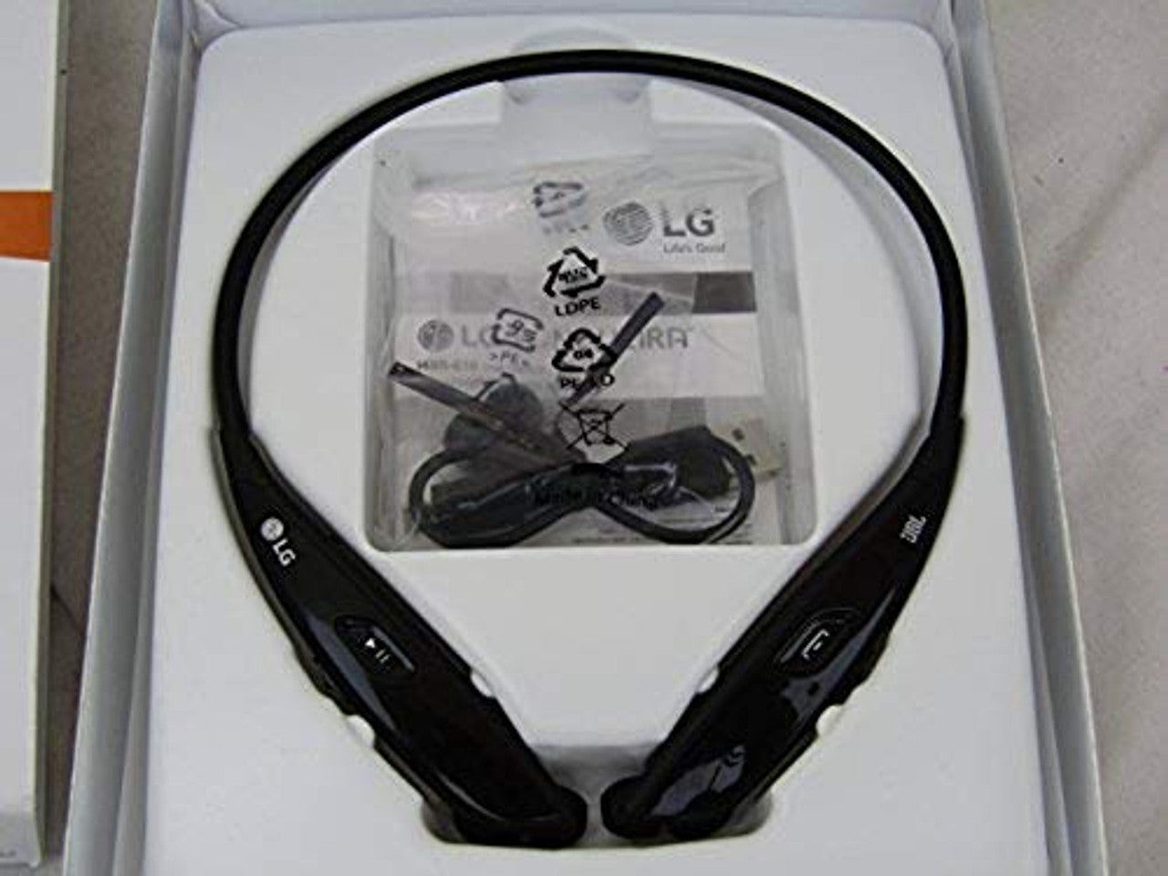 LG Electronics Tone Ultra HBS-810 Bluetooth Wireless Stereo Headset - Retail Packaging - Black VG
