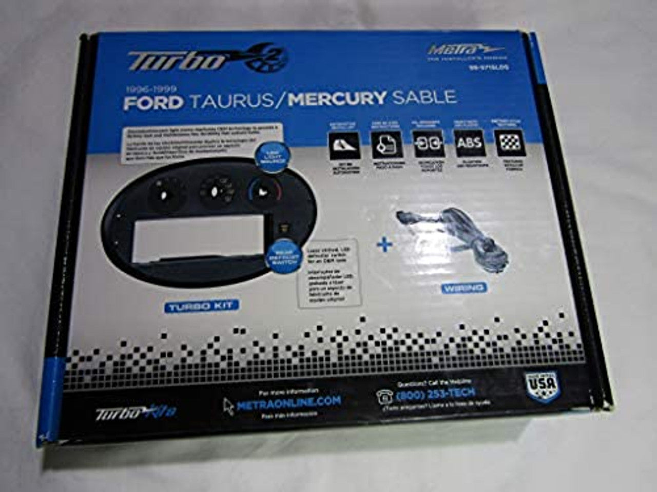Metra 99-5715LDS Complete Installation Accessories for 1996-1999 Ford Taurus/Mercury Sable Vehicles with Rotary Climate Controls (Black) LN