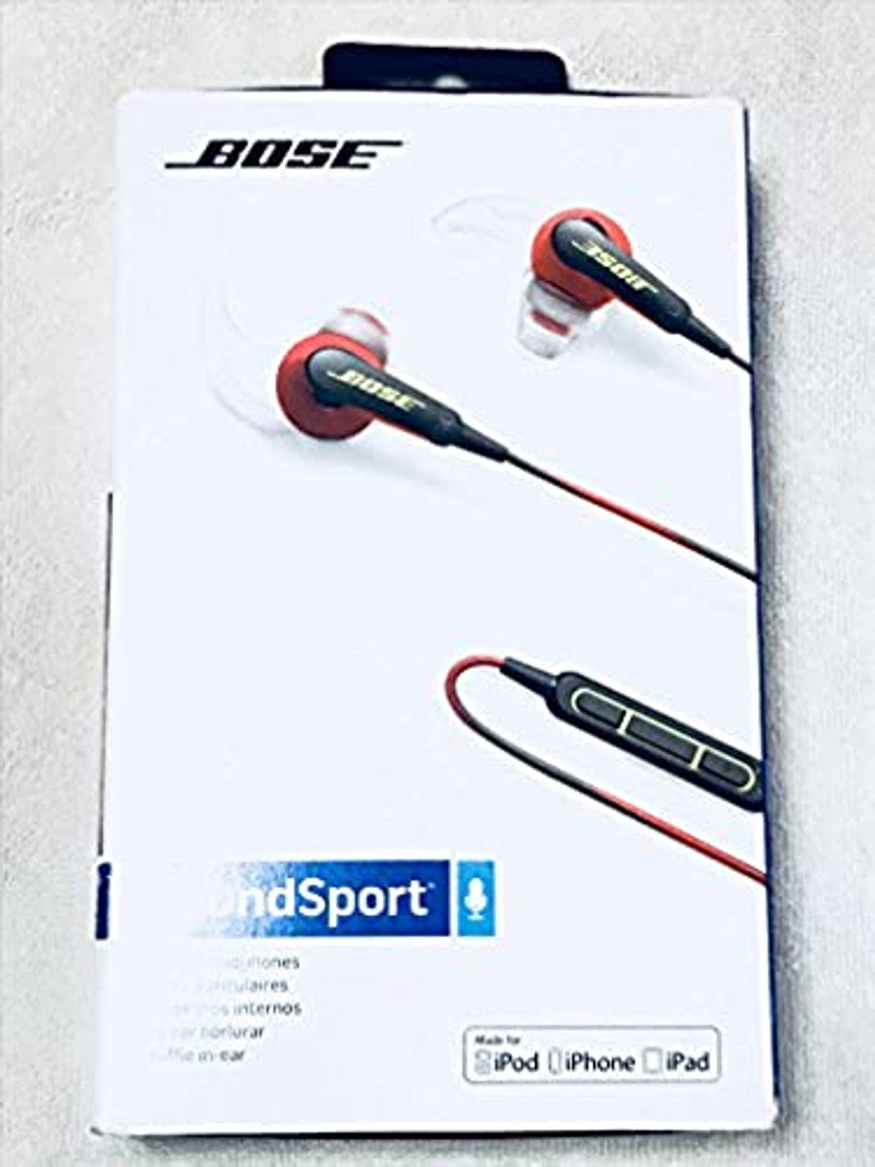 Bose SoundSport in-ear headphones - Apple devices, Power Red - 741776-0040 LN