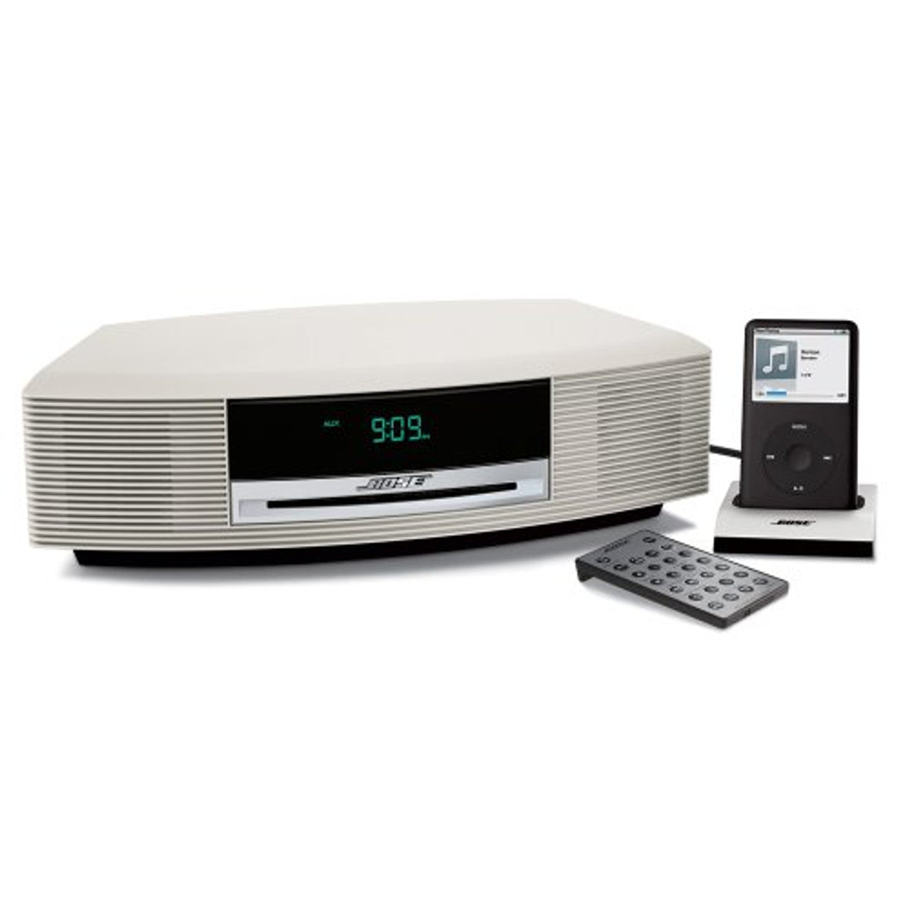 Bose Wave music system with connect kit for iPod - Platinum White VG