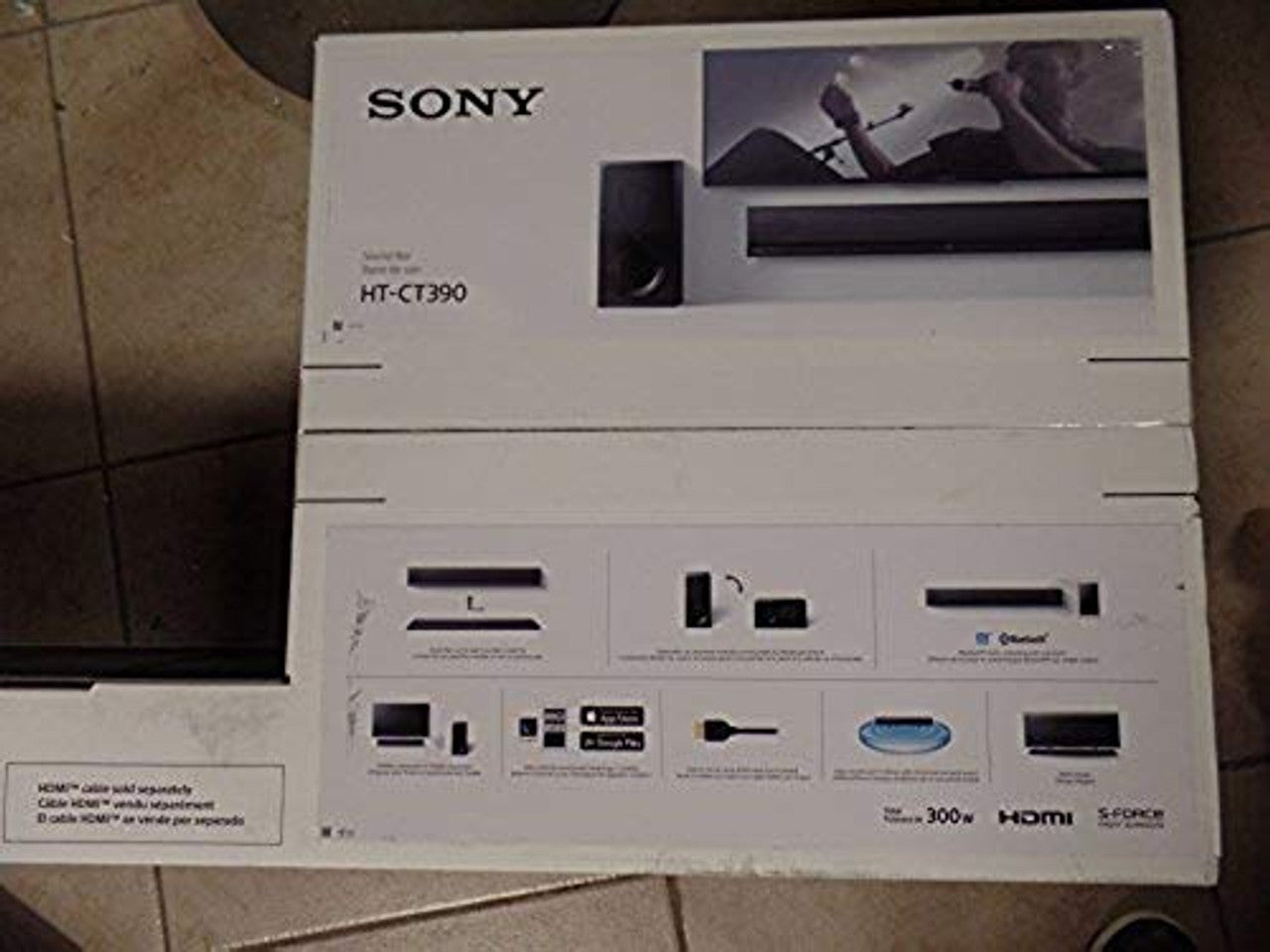 Sony - 2.1-Channel Soundbar System with 5.12" Wireless Subwoofer and Digital Amplifier - Black