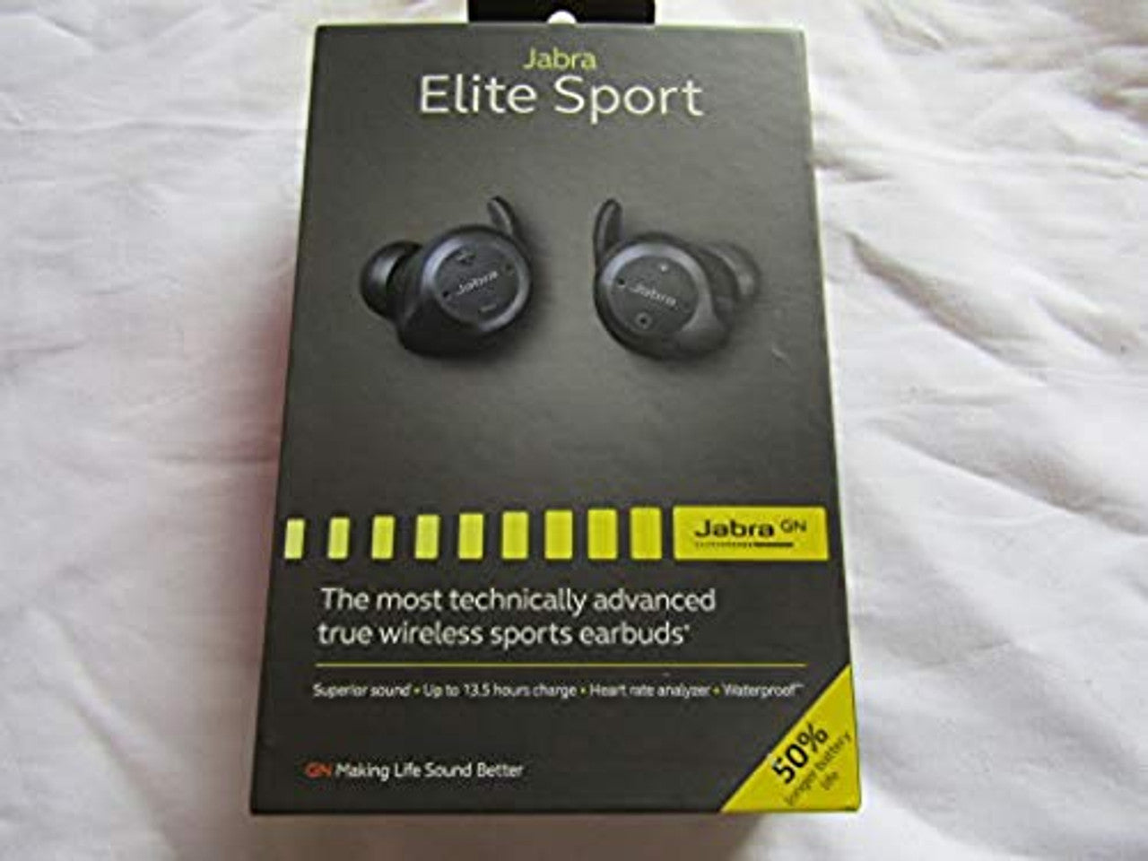 Jabra Elite Sport True Wireless Waterproof Fitness & Running Earbuds LN