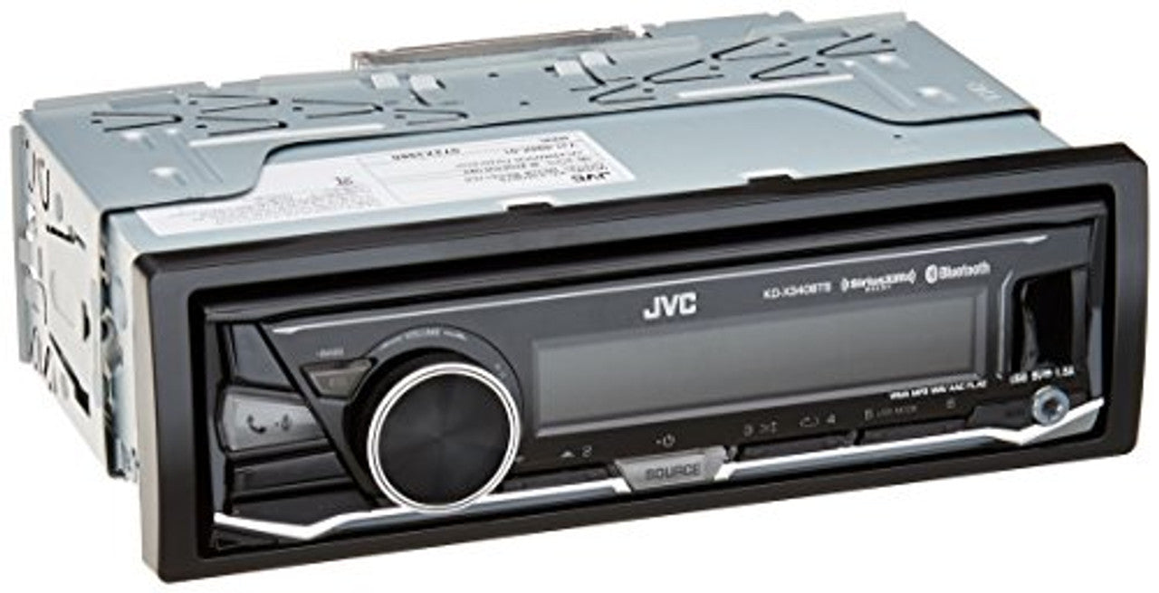 JVC KD-X340BTS Single-Din Car Digital Media Bluetooth Receiver, USB/AUX/SiriusXM VG