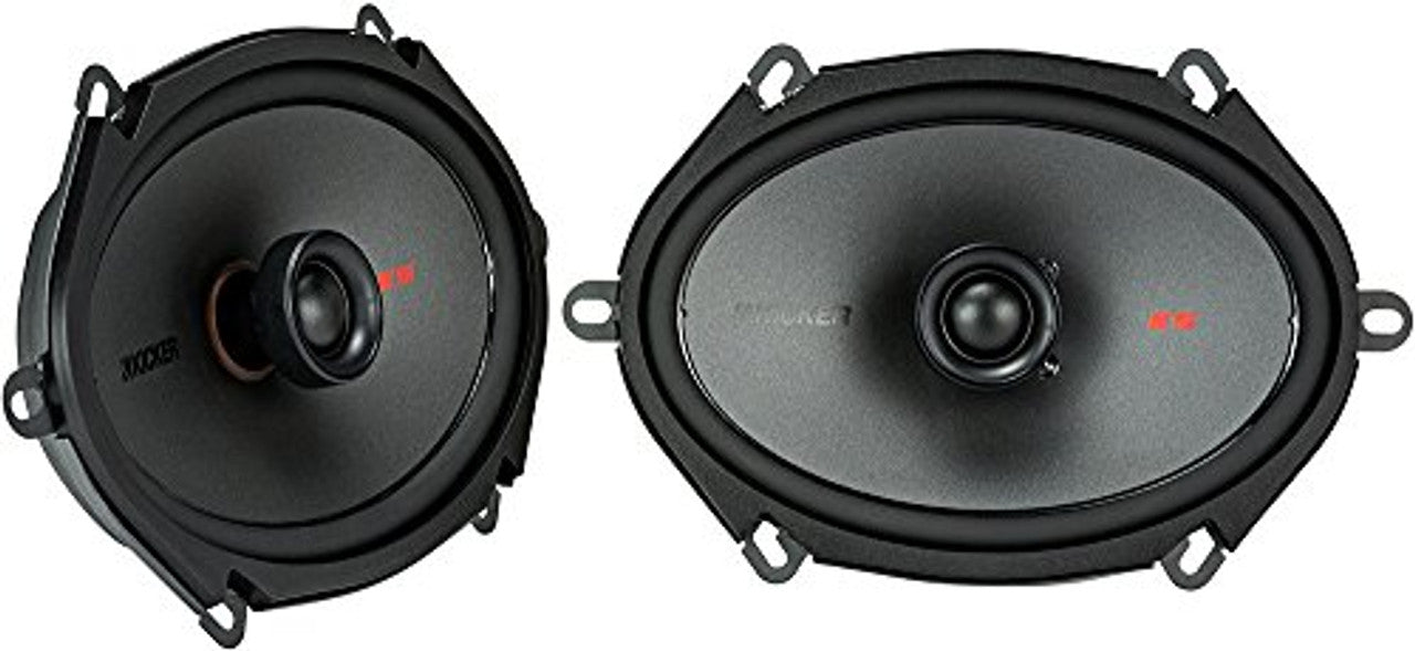 Kicker KSC6804 KSC680 6x8 Coax Speakers with .75" tweeters 4-Ohm :LN