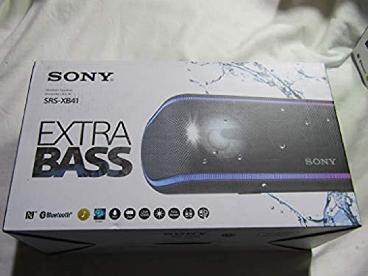 Sony SRS-XB41 Portable Wireless Bluetooth Speaker, Black (SRSXB41/B) LN