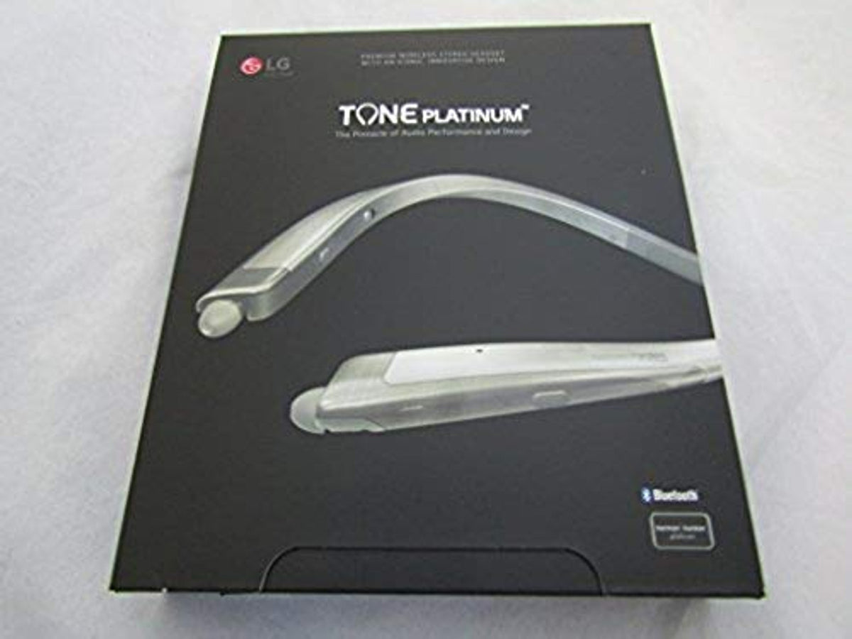 LG Tone Platinum HBS-1100 - Premium Wireless Stereo Headset - Silver WB