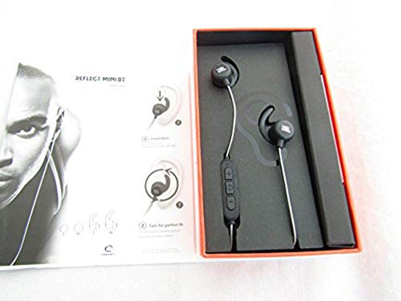 JBL Reflect Mini Bluetooth In-Ear Sport Headphones, Black LN