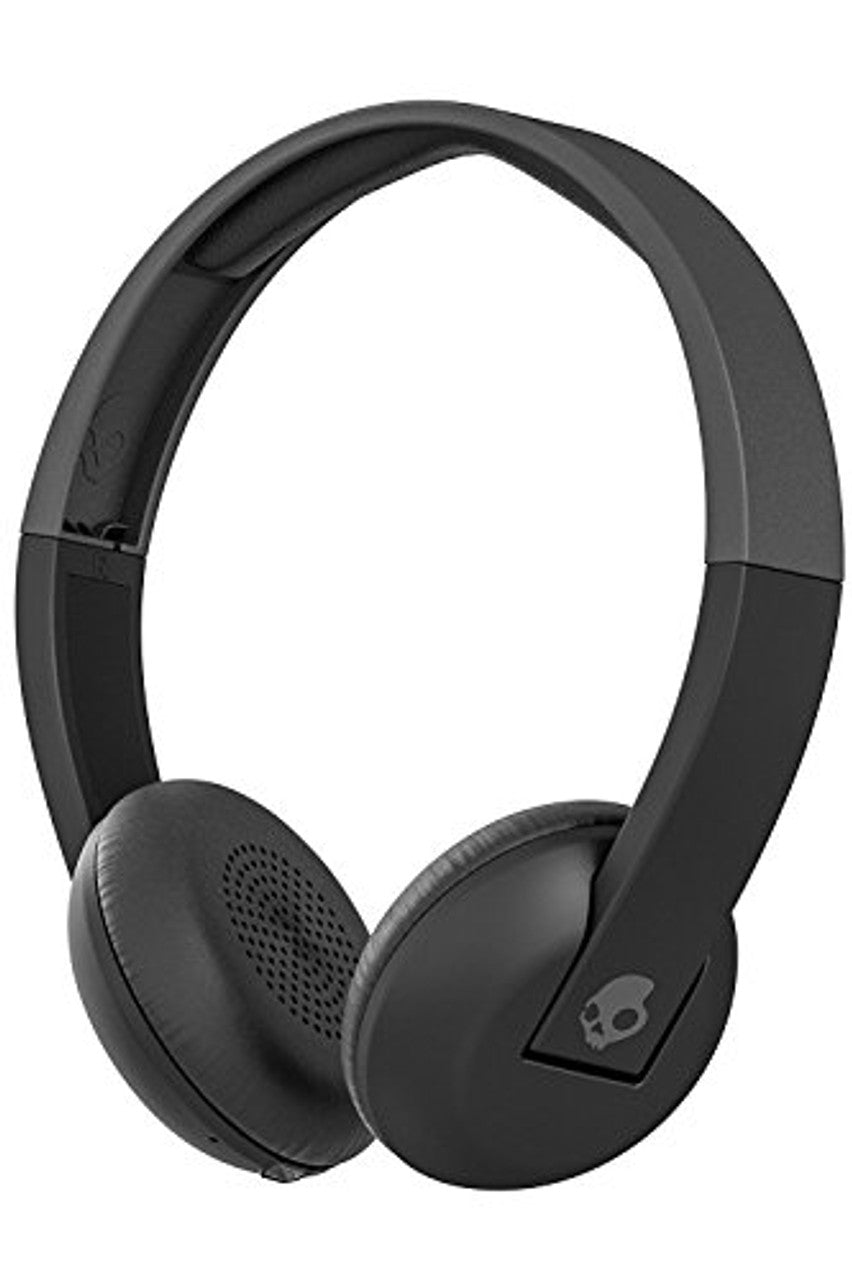 Skullcandy Uproar Bluetooth Wireless On-Ear Headphones with Built-in Microphone and Remote, 10-Hour Rechargeable Battery, Soft Synthetic Leather Ear Pillows for Comfort, Black LN