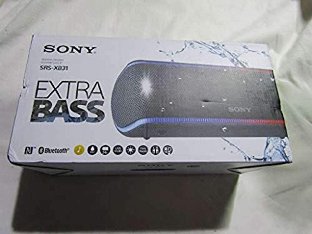 Sony SRS-XB31 Portable Wireless Bluetooth Speaker, Black (SRSXB31/B) LN