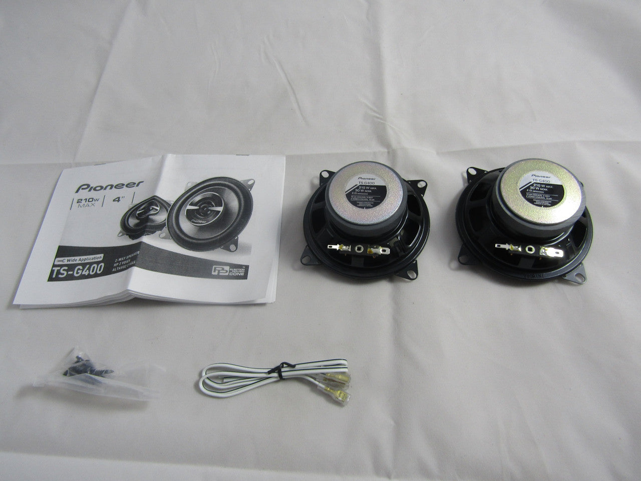 Pioneer TS-G400 G-Series 4" 2-Way Car Speakers with IMPP Composite Cones (Pair) - Dark Gray LN