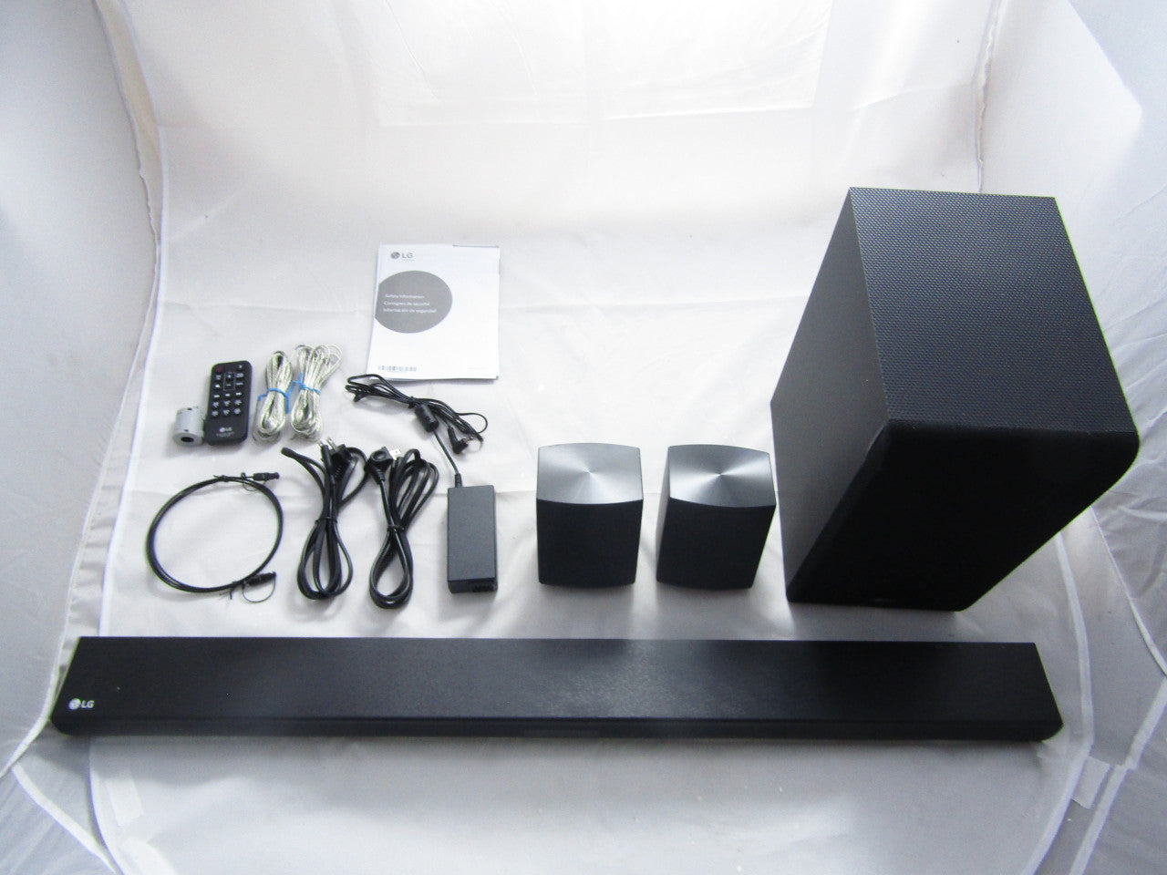 LG SJ4R 4.1 ch Sound Bar Surround System with Wireless Surround Sound Speakers LN